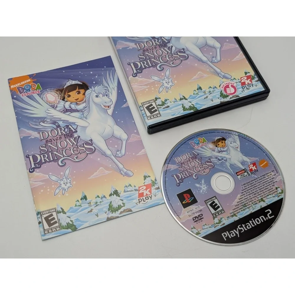 Dora the Explorer: Dora Saves the Snow Princess (Sony PlayStation 2, 2008) CIB